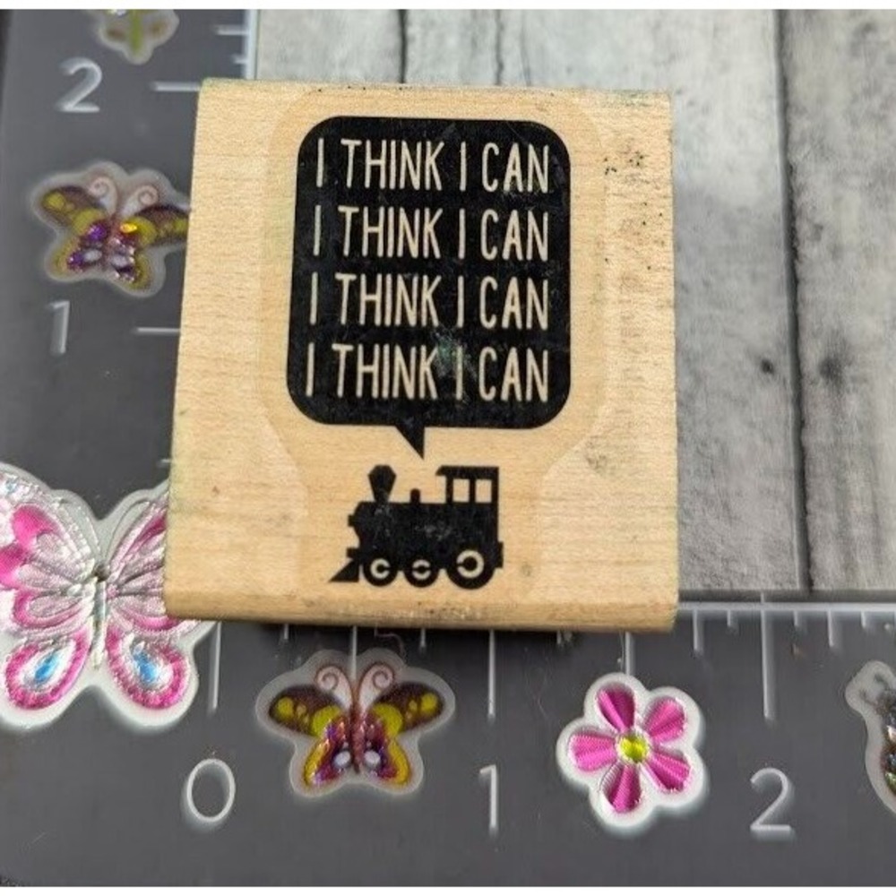 Stampin' Up! I Think I Can Train Rubber Stamp Wood #C110